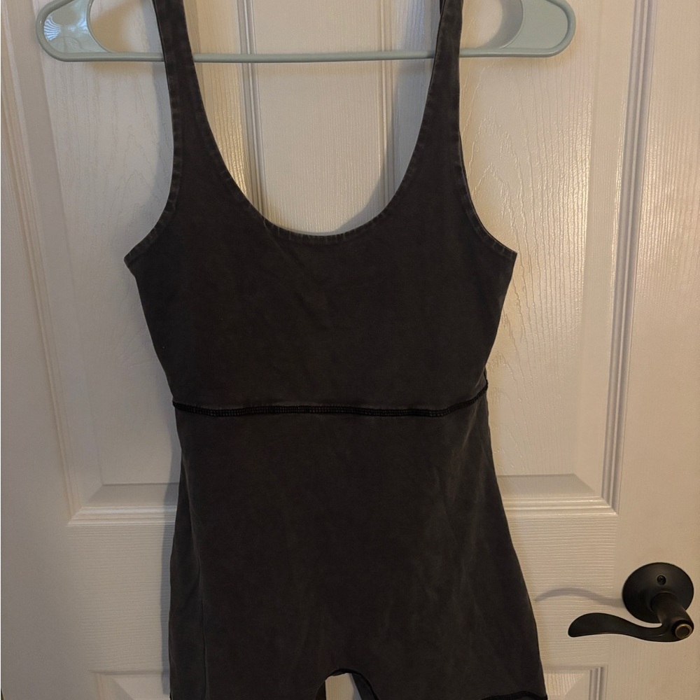 Dark Gray Sleeveless Romper